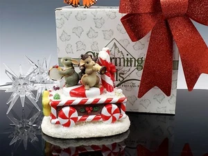 CHARMING TAILS Sugar Time Band Float Figurine - Porcelain & Resin Winter Special - Picture 1 of 24