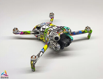 DJI MINI 4 PRO - SKIN - DESIGN: Stickerbomb + 10x Akkufol. - Bild 1 von 4