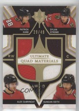 2020 Upper Deck Ultimate Collection Quad Materials /49 Patrick Kane Dylan Strome