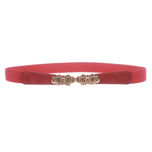 Cinturón elástico ajustado floral de moda rosa cintura alta de 1" para mujer - Imagen 1 de 22