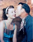 RARE STILL ROY ROGERS AND DALE COLOR OFF CAMERA KISSING