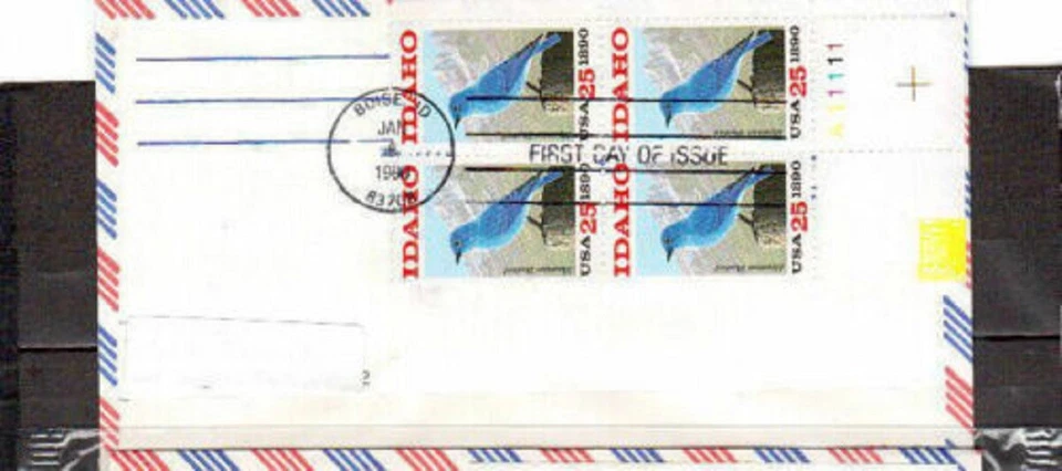 FDC First Day Issue Cover/Envelope . # 2439 Idaho Mountain Bird Bluebird. Stamps - Image 1 of 1