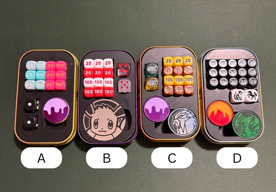 Pokemon Mini Tin Insert -Organize Your TCG Playspace, Great For Counters & Dice! - Image 1 of 1