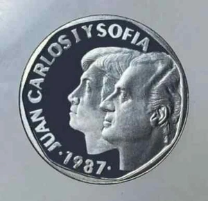 500 PESETAS 1987 PROVA SPAGNA FIOR DI CONIO UNC PROOF - Imagen 1 de 3
