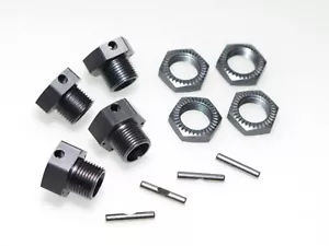 TKR9605 TEKNO ET48 2.2 TRUGGY 17MM WHEEL HEXES WITH NUTS PINS - Picture 1 of 1