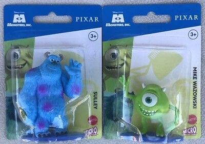 Mini figuras selladas Mattel Disney Pixar Monsters, Inc. Sulley y Mike Wazowski Foto 1 de 3