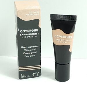 2 Covergirl Exhibitionist Lid Paint 105 NUDE AWAKENIN Waterproof Cream Eyeshadow