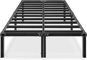 Metal Platform Bed Frame Queen Size Heavy Duty 14 Inch Beds No Box Spring Steel - Picture 1 of 6