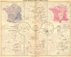 FRANCE.M�t�orologique Min�ralogique;Pluies,Vents;Carri�res;temp�rature 1880 map