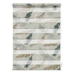 Duo Rollo Klemmfix, ohne Bohren, blickdicht, Fir Branches - Blau - Bild 1 von 7