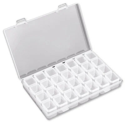 28 Fächer Sortierbox Nailart Strass Overlays Perlen Box Kasten Aufbewahrung Nail - Bild 1 von 3