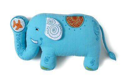 The Little Acorn Funny Friends Tooth-fairy Blue Elephant Cotton Throw Pillow • 40.74$