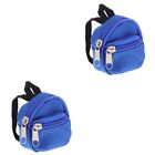 2pcs Mini Backpack Models Mini House Backpack Bags Mini House Decors Kids