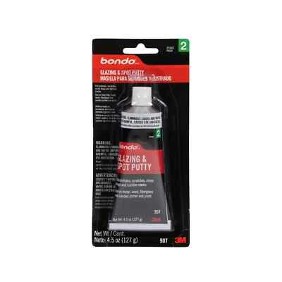 3M BONDO 907 GLAZING AND SPOT PUTTY, 4.5 fl oz Tube Foto 1 de 4