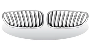 Front Kidney Grille Chrome Black For BMW Z4 / E85 "2003-2008" convertible/coupe - Picture 1 of 1