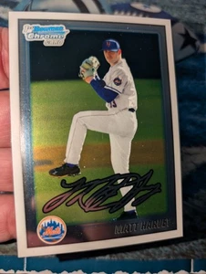 MATT HARVEY ROOKIE CARD 2010 Bowman Chrome 1° RC NEW YORK METS ACE! SPEDIZIONE GRATUITA - Foto 1 di 4