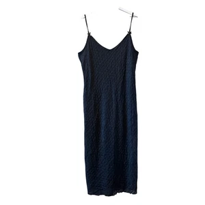 Abito midi Wild Fable spaghetti strap semi trasparente fiocco pizzo nero donna taglia XXL - Foto 1 di 13