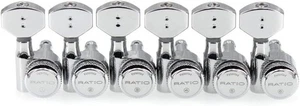 GraphTech Ratio Locking Tuner – 6-in-Line klassische E-Gitarrenschlüssel schwarz - Bild 1 von 8