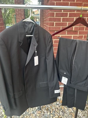 Pierre Cardin Men's Suit Black Blazer 46R / 40R Matching Pants 2 Piece - Image 1 of 4