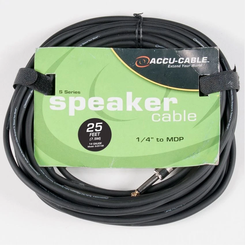 American DJ S-2514B New DJ Equipment Speaker Cable 1/4" To Mdp 25 Foot Cord - Image 1 of 1