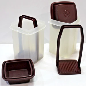 Tupperware x2 Beetroot Container w Strainer Retro Pick a Deli Feta Pickles 1.2L - Picture 1 of 24