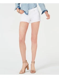 HUDSON Womens White Frayed Denim Shorts 25 Waist - Picture 1 of 6
