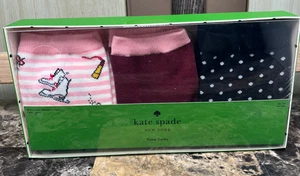Kate Spade Crew-Socken 3er-Set Damengröße 4-10 NEU - Bild 1 von 6