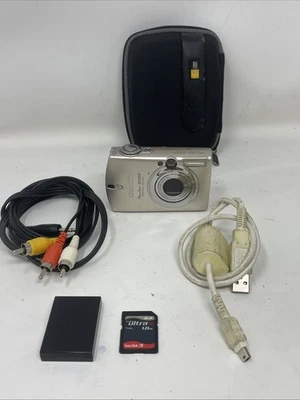 Câmera Digital Canon PowerShot SD550 ELPH 7.1MP Com Cabos, SD, Estojo - Imagem 1 de 4