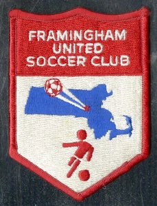 FRAMINGHAM MA UNITED SOCCER CLUB Vintage Embroidered Patch - Picture 1 of 2