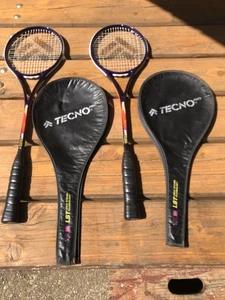 2 TECNO PRO Squashschläger mit Schutzhüllen - kaum gebraucht - Bild 1 von 10