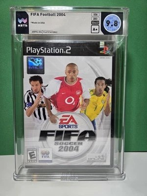 FIFA Soccer 2004 PS2 Factory Sealed - WATA 9.8 A+ Ronaldinho, Henry, Del Piero - Image 1 of 2