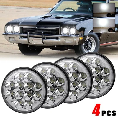 4 faros LED Hi-Lo 6500K blancos de 5,75" para Buick Electra LeSabre Skylark Foto 1 de 4