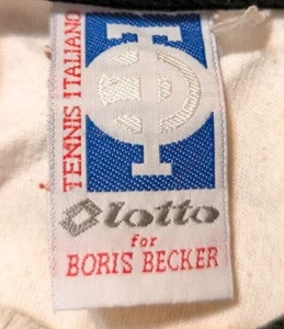 Vintage 90s Mens Lotto For Boris Becker Polo Shirt Italiano Tennis Size L - Picture 1 of 24