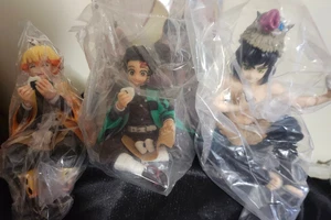 3 Anime Demon Slayer KIMETSU, AGATSUMA, HASHIBIRA INOSUKE -SET OF 3 -4"-5" - Picture 1 of 16
