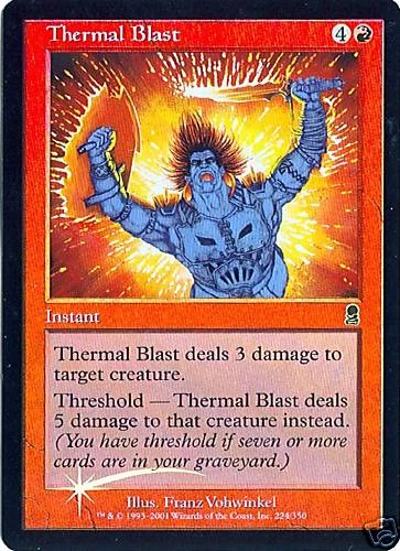 MTG - Odyssey - Thermal Blast - 2X - Foil - NM - Image 1 of 1