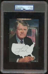 Jimmy Carter signed autograph 4x6 Sketch M. Katz 39th President Custom Cut PSA - Picture 1 of 1
