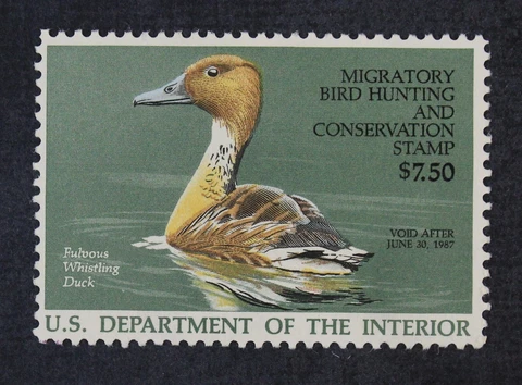 CKStamps : US Stamps Scott #RW53 $7.5 Duck Mint NH OG 1986 $15 Cover