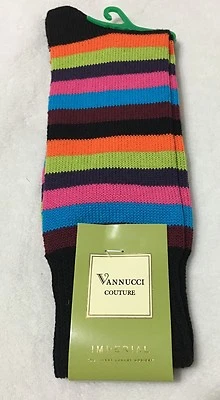 Nuevos con etiquetas Calcetines Vannucci Couture para Mujer a Rayas Talla 10-13 Cómodos  Foto 1 de 3