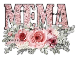 Rosas mema listas para presionar transferencia de calor con impresión de sublimación - Imagen 1 de 1