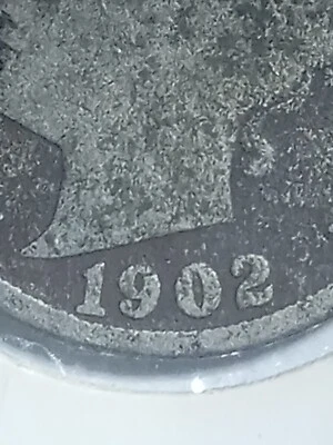1902 Doubled Die Obverse V Nickel!!! Date!! - Image 1 of 4