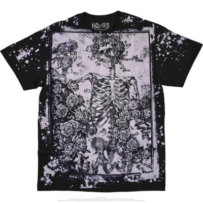 GRATEFUL DEAD-WOODCUT BERTHA-HAVOK BLACK T SHIRT S-M-L-XL-2X Garcia,Wier,Lesh - Image 1 of 4