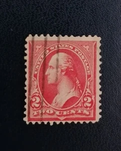 Francobollo Usato Stati Uniti George Washington 2 centesimi 1894 timbro carminio - Foto 1 di 3