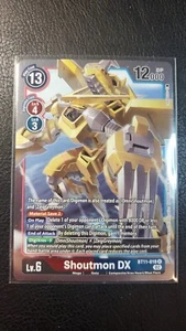 Shoutmon DX Ext Art BT11-018 Nuovo di zecca Digimon Fase Dimensionale - Foto 1 di 2