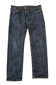 Levi Strauss 505 Blue Denim Jeans Mens Size 40 x 32 Cotton Stretch Straight Leg - Picture 1 of 12