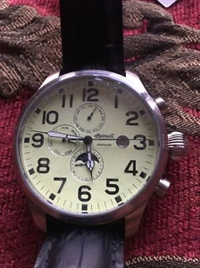 INGERSOLL AUTOMATIC CHRONOGRAPH WATCH IN1602 GR MEN LTD EDITION GERMAN TIMEPIECE - Picture 1 of 24