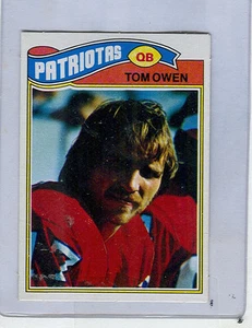1977 Topps Mexican # 293  TOM OWEN  Patriots Wichita State  SP  Rookie  stb - Picture 1 of 1