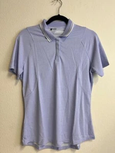 ADIDAS GOLF Womens HEAT.RDY Short Sleeve Polo Shirt Violet Tone. Sz M NWT - Picture 1 of 4
