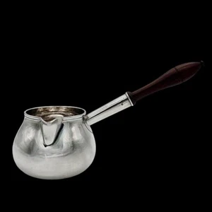 Early 18th Century Antique George I Silver Large Brandy Pan Lond 1725 W Spackman - Picture 1 of 10