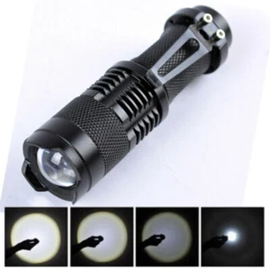 Super Bright Mini Zoomable LED Flashlight Super Bright Torch Light - Picture 1 of 11