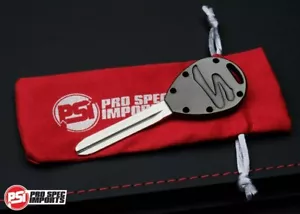 Stealth Negro Titanio Mk4 A80 Supra Llave en Blanco, PVD, Llavero, OEM, 2JZ - Imagen 1 de 10